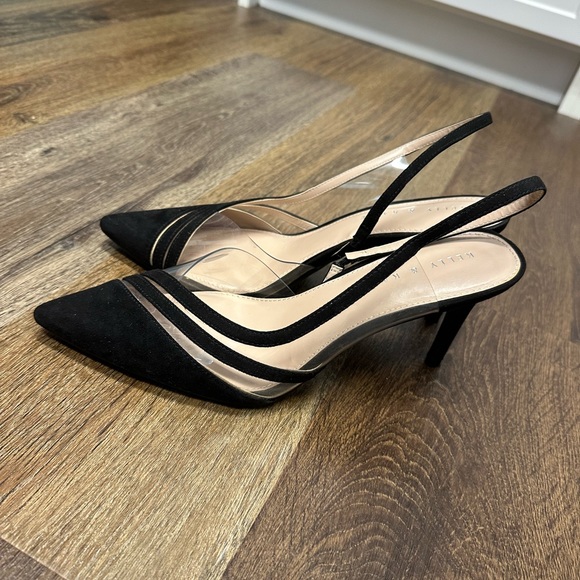 Black Katie and Kelly kitten heel pump - Picture 2 of 3